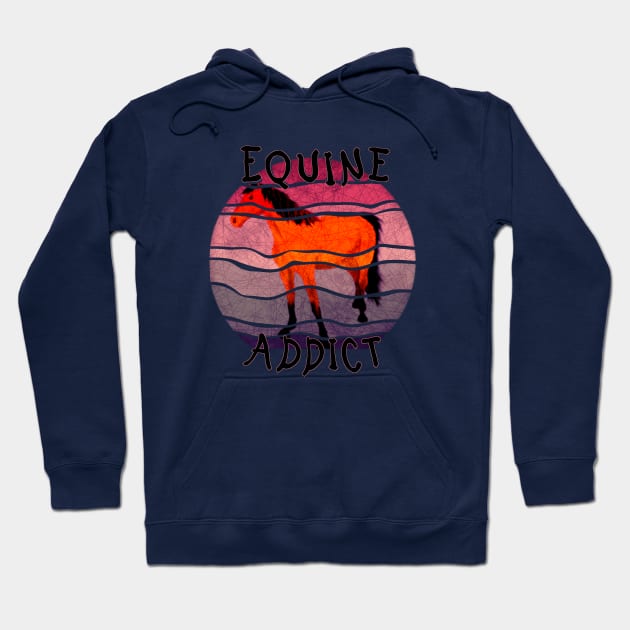 Equine addict N1 - purple Hoodie by RedHeadAmazona